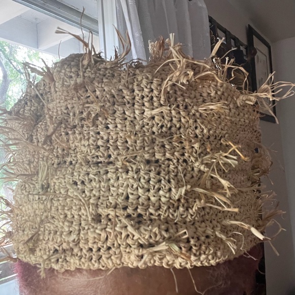 Crude Natural Raffia traditional handmade 2 sided Men African Toghu cap . - Picture 3 of 12